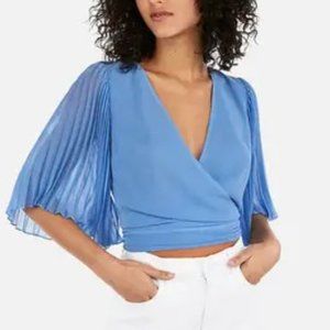 EXPRESS chiffon wrap blouse